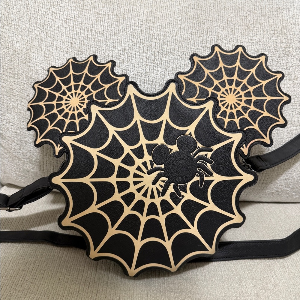 Mickey Mouse Spiderweb Glow-in-the-Dark Crossbody Bag